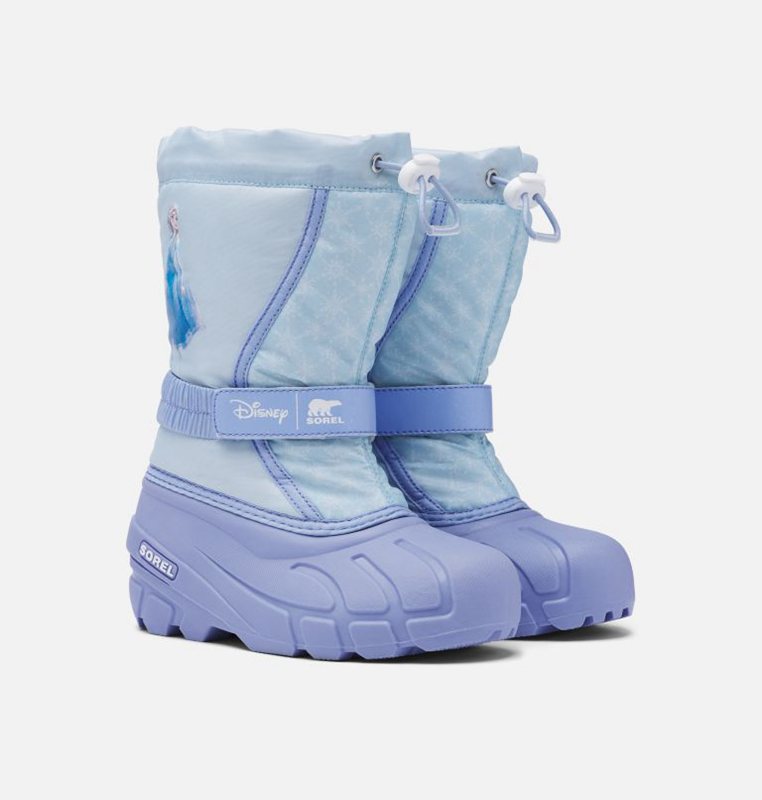 Kids Snow Boots Blue - Sorel Disney X Youth Flurry™ Frozen 2 –Elsa Edition - 562793-GMT